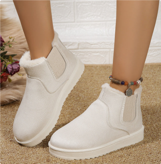 Women's Thick Fleece-lined Winter Boots Cotton-padded Shoes