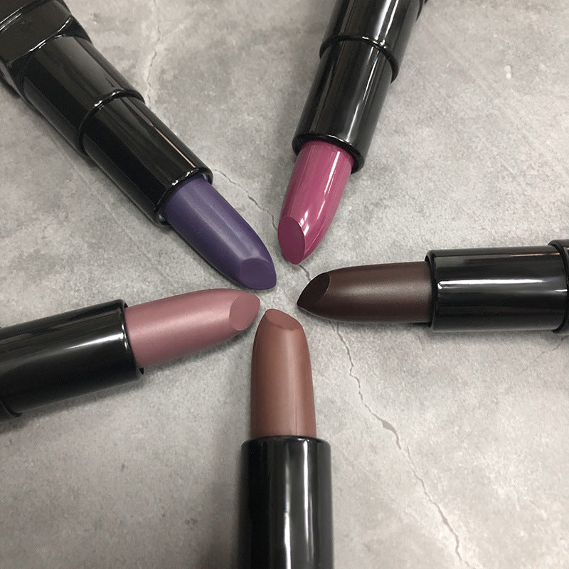 Dark Purple Chocolate Brown Matte Lipstick
