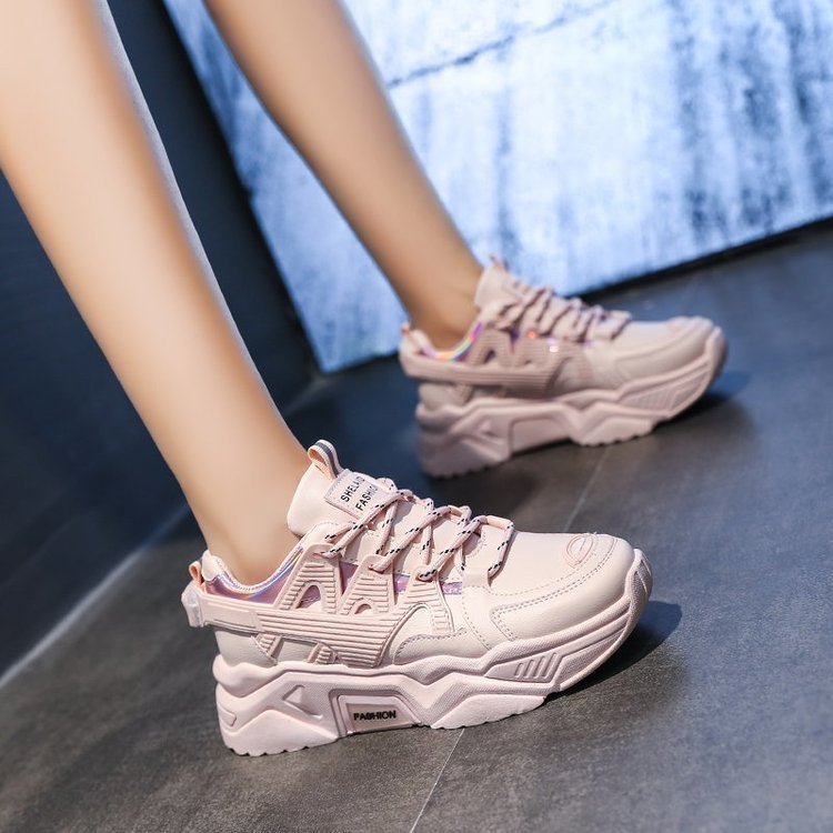 Thick-soled Autumn And Winter Student Sports White Shoes