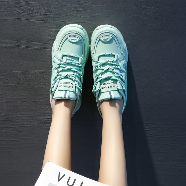 Thick-soled Autumn And Winter Student Sports White Shoes