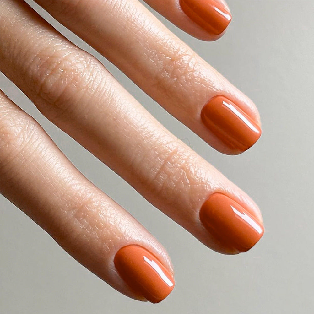 Classic Solid Color Fake Nails Color Short Square