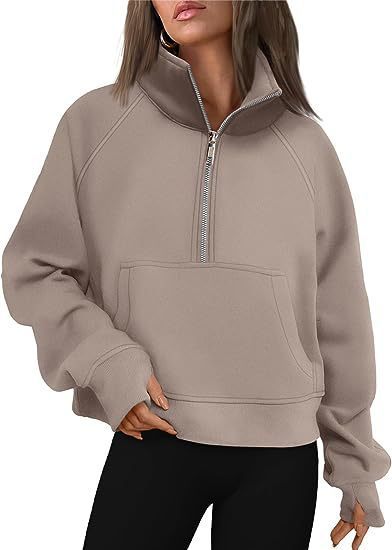 Loose Lapel Fleece-lined Sweater Women