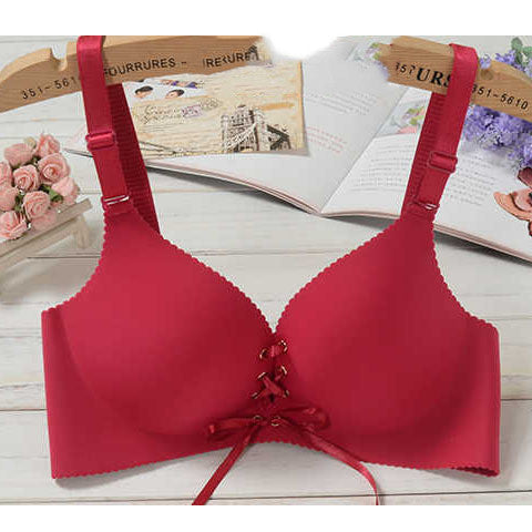 One piece bra without steel ring