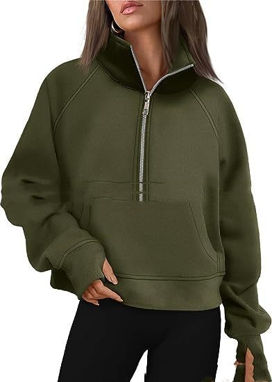 Loose Lapel Fleece-lined Sweater Women