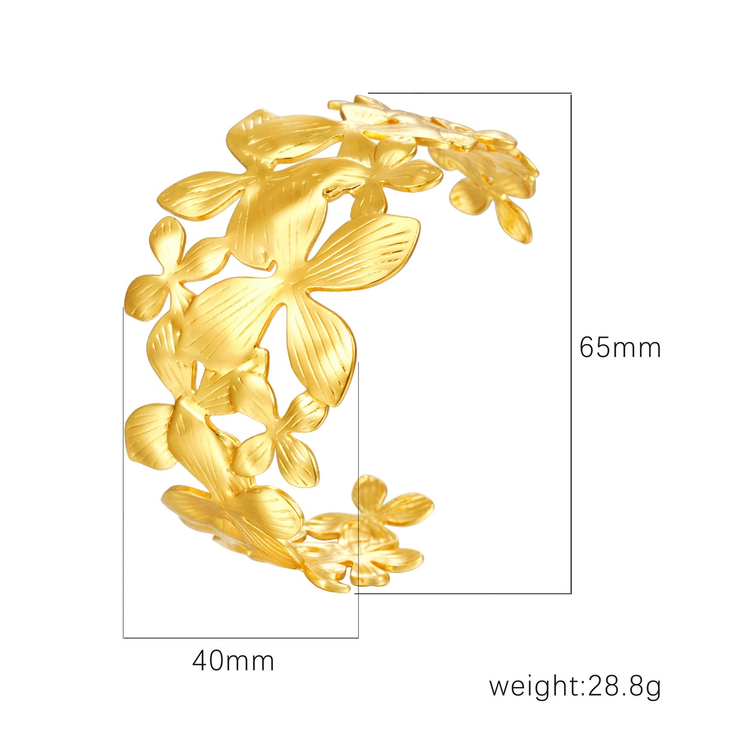 Stainless Steel Open-ended Bracelet Women's High Sense