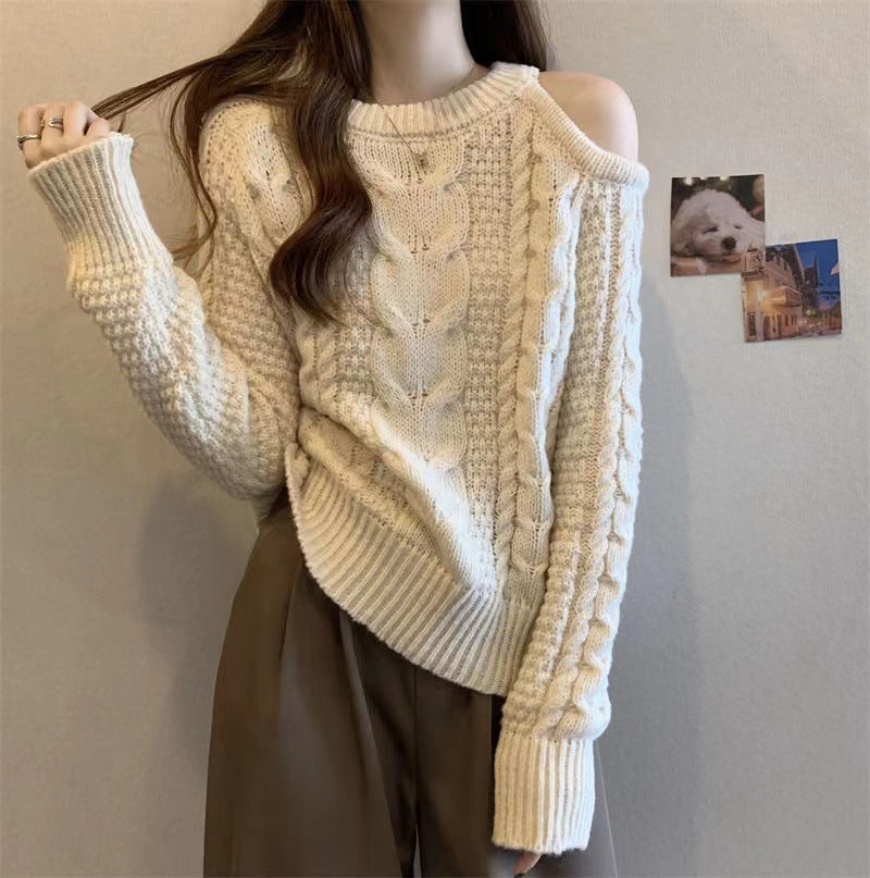 Idle Style Loose Long Sleeve Top Sweater For Women