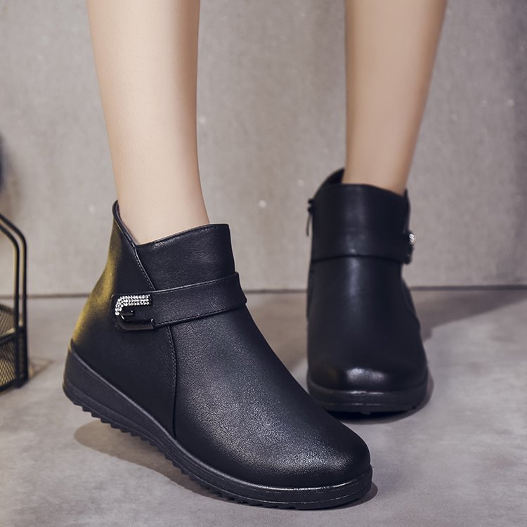 Winter Mother Shoes Cotton Middle-aged And Elderly Plus Velvet