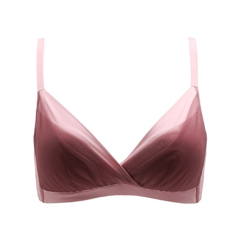 Gathering-adjustable bra without steel ring