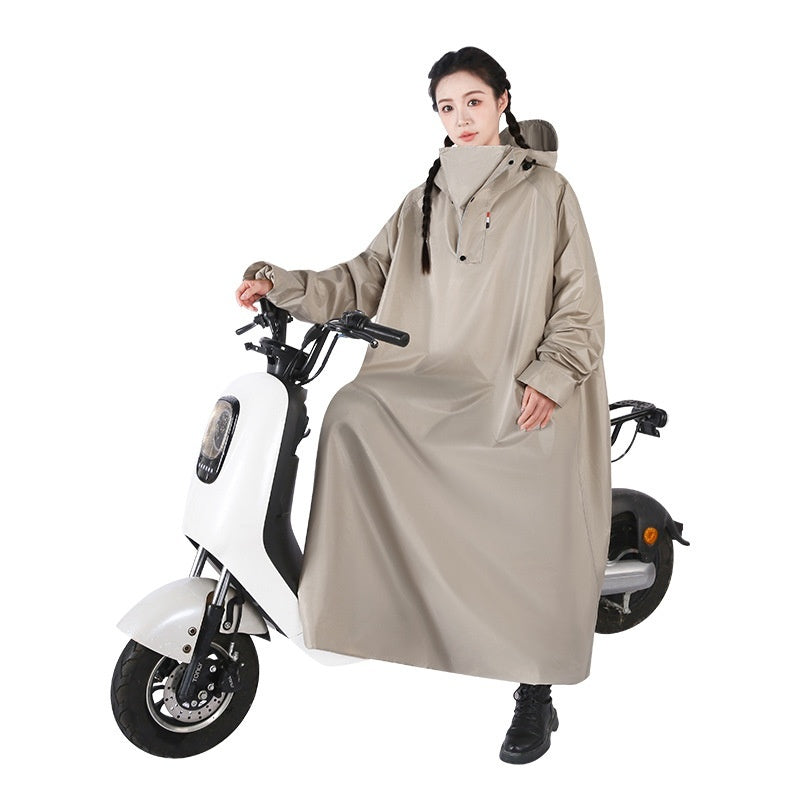 Portable Home Thickened Waterproof One-piece Raincoat With Sleeves