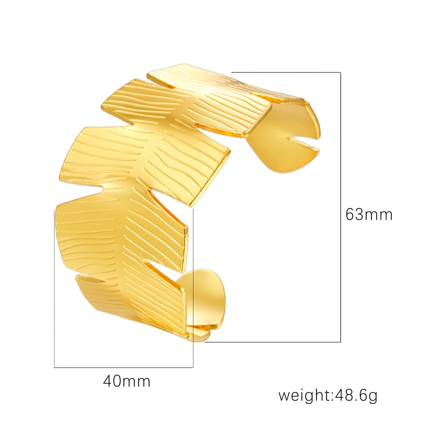 Stainless Steel Open-ended Bracelet Women's High Sense