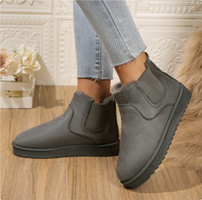 Women's Thick Fleece-lined Winter Boots Cotton-padded Shoes