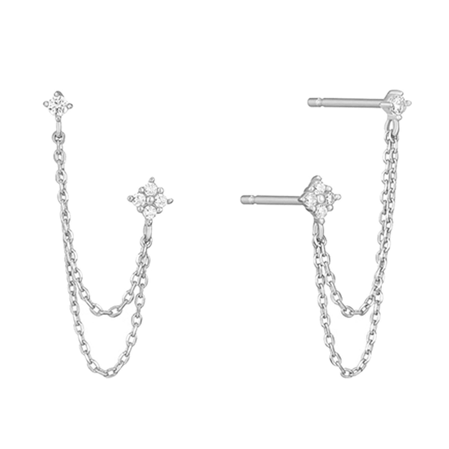 Chain Tassel Diamond Ear String Ear Studs Earrings