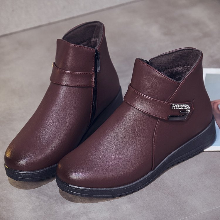 Winter Mother Shoes Cotton Middle-aged And Elderly Plus Velvet