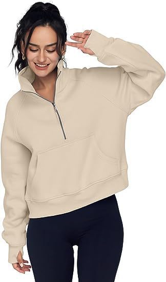 Loose Lapel Fleece-lined Sweater Women