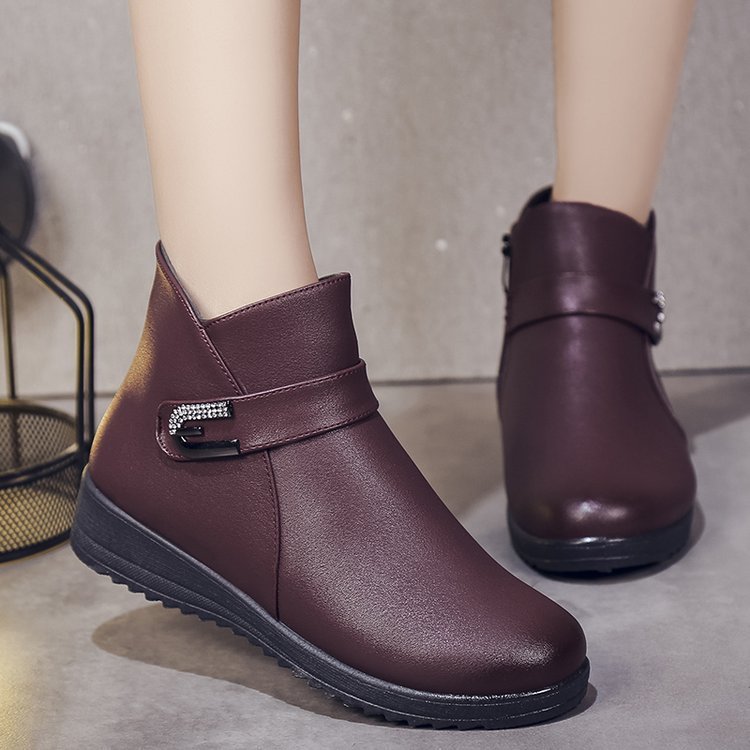 Winter Mother Shoes Cotton Middle-aged And Elderly Plus Velvet