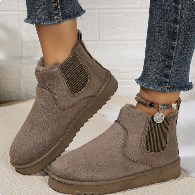Women's Thick Fleece-lined Winter Boots Cotton-padded Shoes