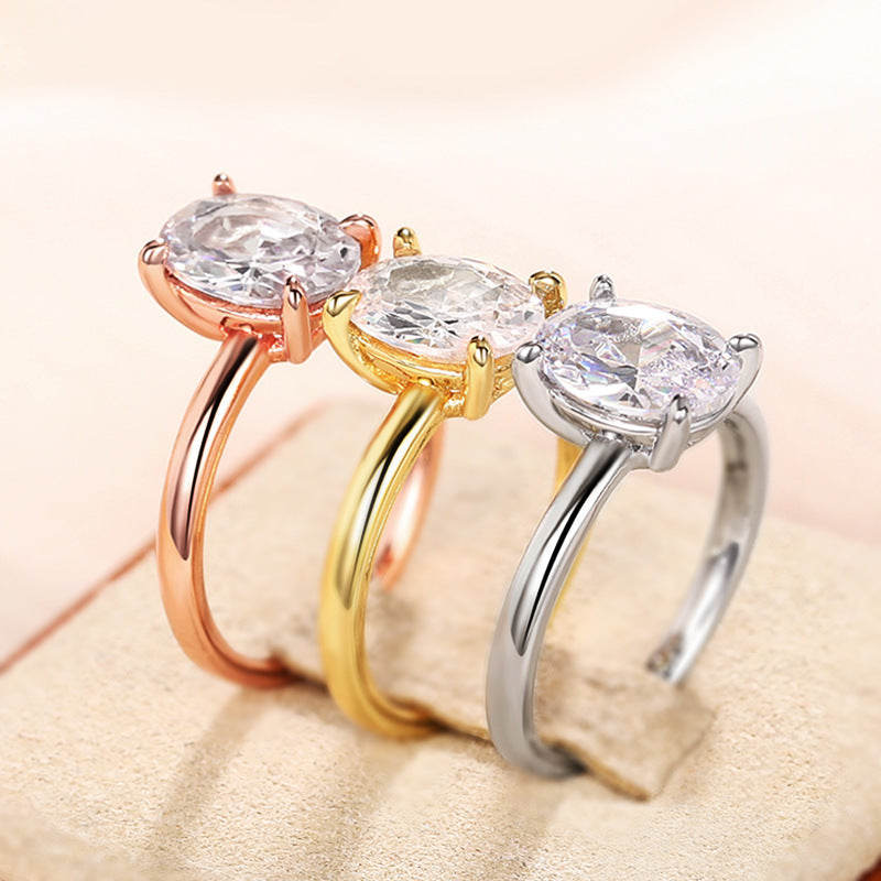 Oval Masonry Ring For Women
