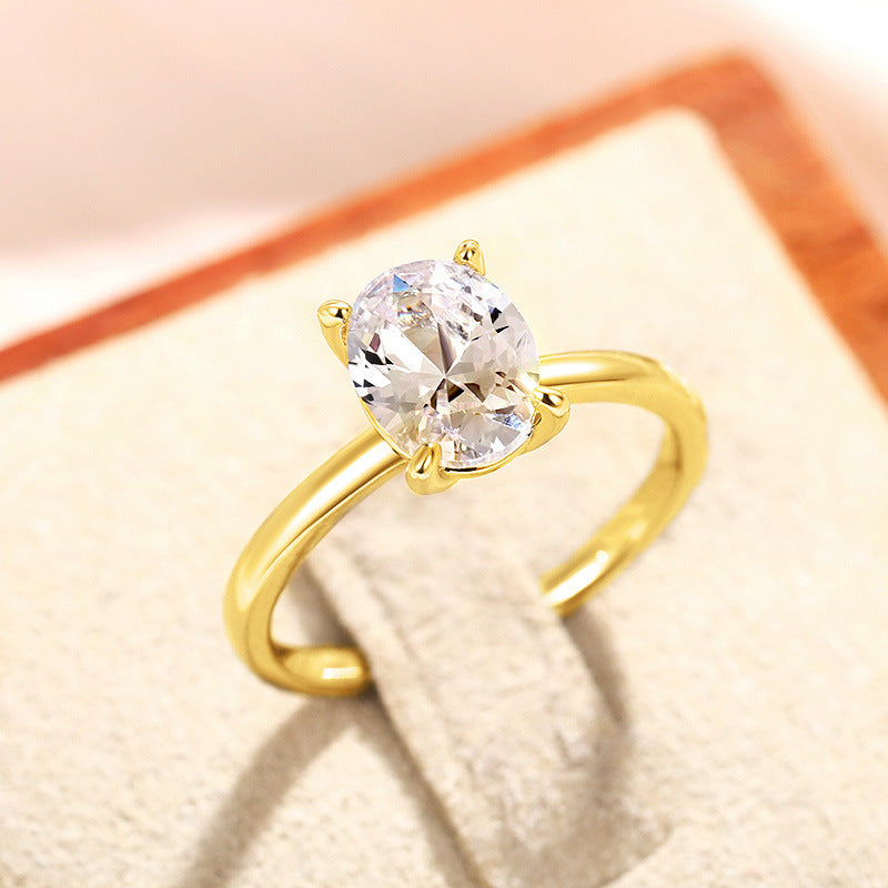Oval Masonry Ring For Women