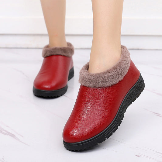 Winter Lady Old  Cloth Shoes Non Slip