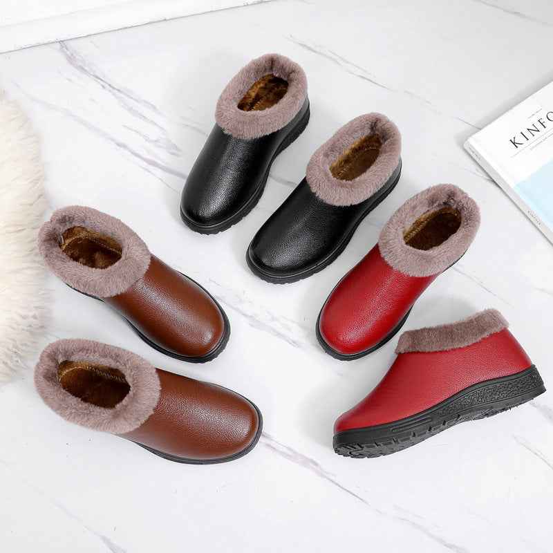 Winter Lady Old  Cloth Shoes Non Slip